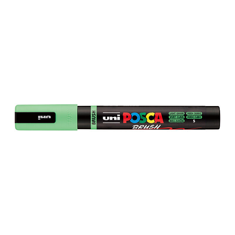 Posca PC5BRLTGN - Medium Brush Tip LtGreen