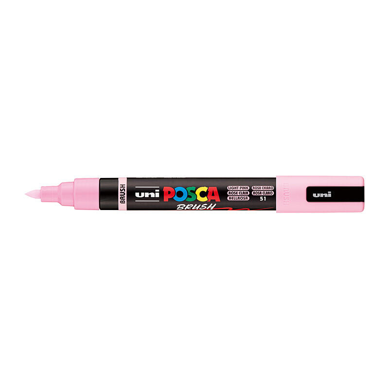 Posca PC5BRLTP - Medium Brush Tip Lt Pink