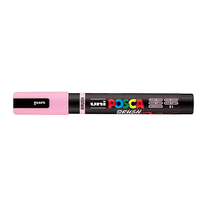 Posca PC5BRLTP - Medium Brush Tip Lt Pink