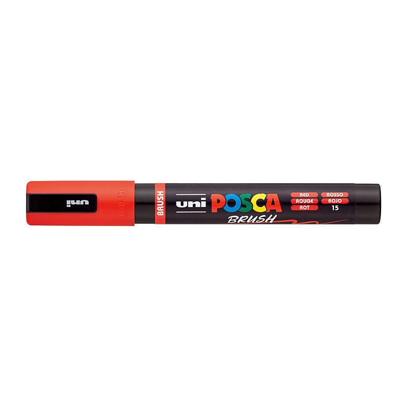 Posca PC5BRR - Medium Brush Tip Red