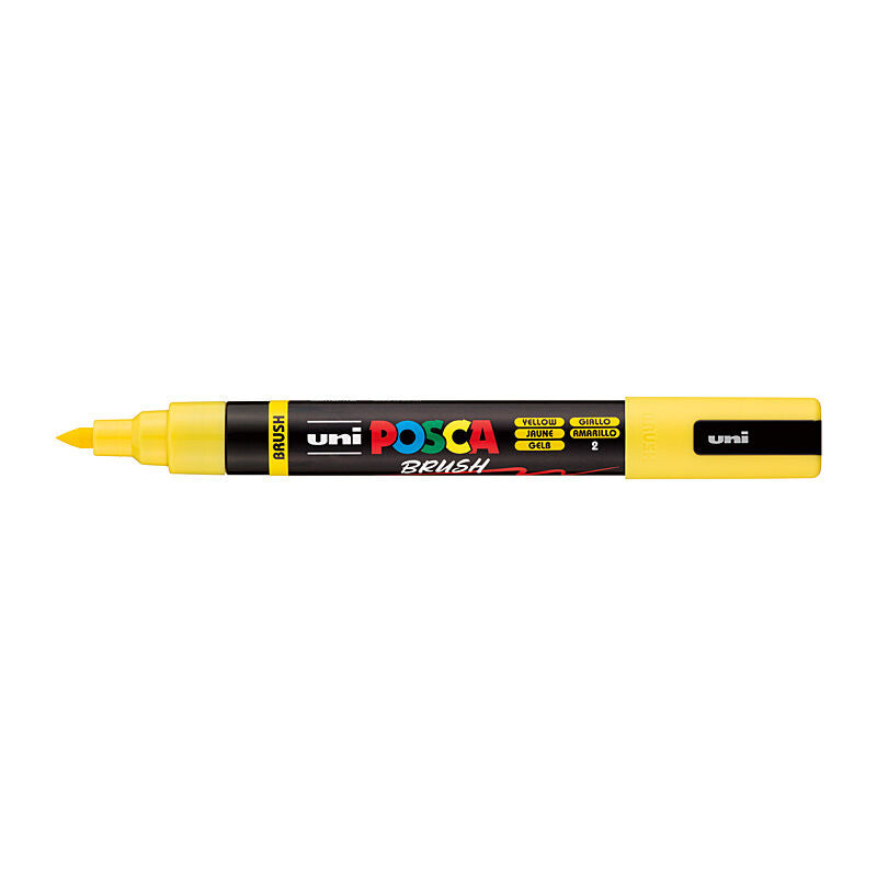 Posca PC5BRY - Medium Brush Tip Yellow