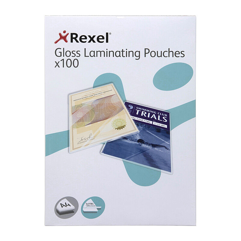 Rexel Laminating Pouch 100mic A4 Pk100