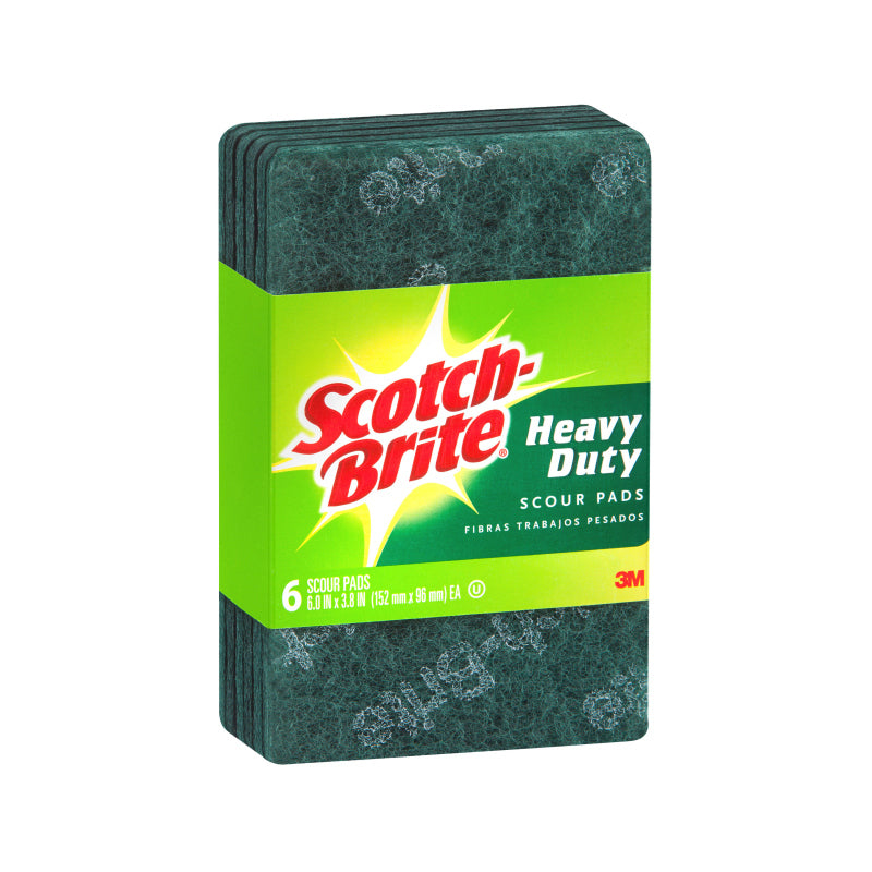 Scotch-Brite Heavy Duty Scourer 6-Pack - Box of 5