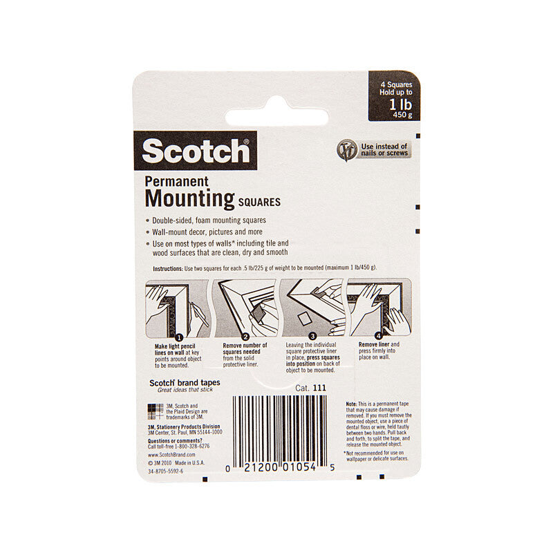 SCT Mt Sqr 111P Indr 250mm Bx6