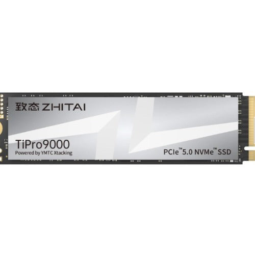 YMTC ZhiTai TiPro9000 SSD 1TB M.2 2280 YMTC Xtacking 4.0  TLC Chip PCle Gen 5 X 4.0 14,900MB/s 13,500MB/s R/W 600 TBW 5Y warranty