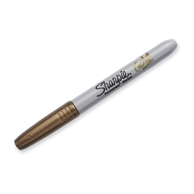Sharpie Permanent Marker Fine Point Gold Bx12