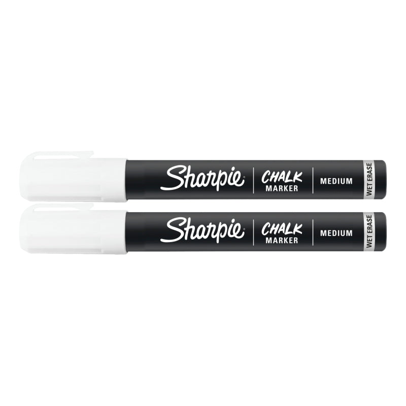 SH Chalk Wet Markr Wht Pk2 Bx4