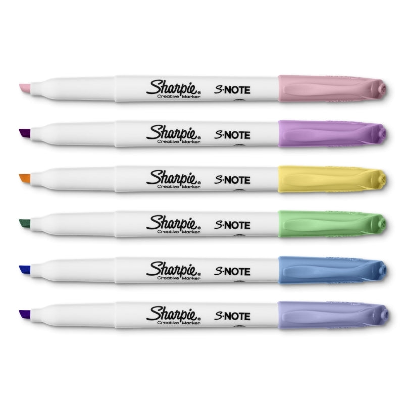 Sharpie S-Note Pastel Pk6 Bx6