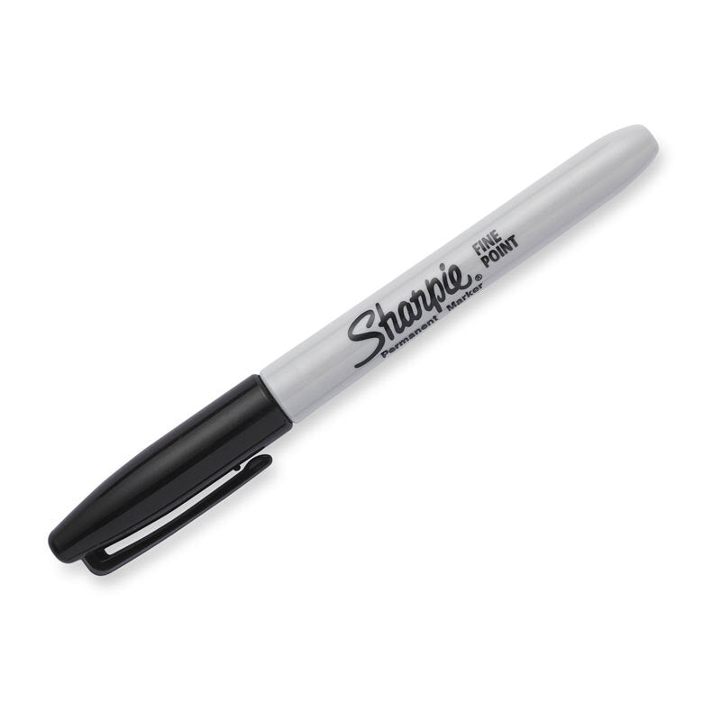 Sharpie Fine Point Permanent Marker Black Bx12