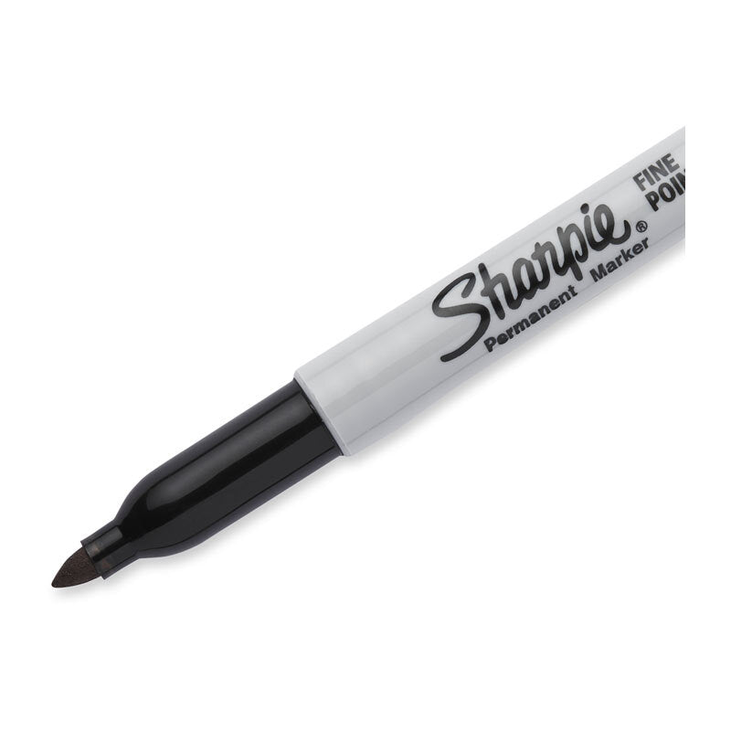 Sharpie Fine Point Permanent Marker Black Bx12
