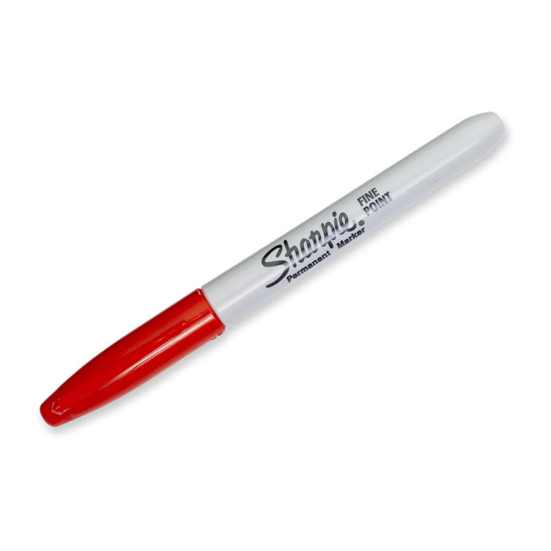 Sharpie Permanent Marker Fine Point Red Bx12
