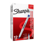 Sharpie Ultra Fine Point Permanent Marker Blu Pk12