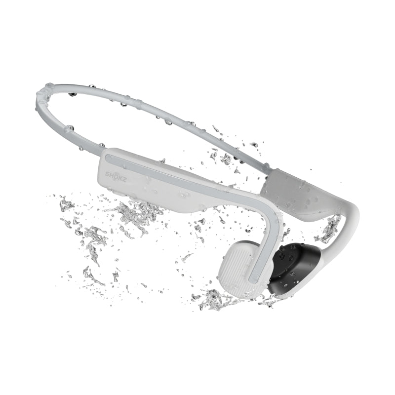 SHOKZ OpenMove Bone Conduction Sports Bluetooth Headphones - White - Soundz Store AUSTRALIA