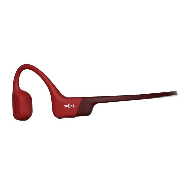 SHOKZ OpenRun Bone Conduction Sports Bluetooth Headphones - Red