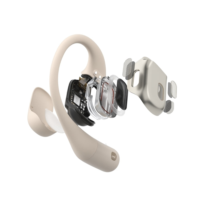 SHOKZ OpenFit Open Ear True Wireless Bone Conduction Earbuds - Beige - Soundz Store AUSTRALIA