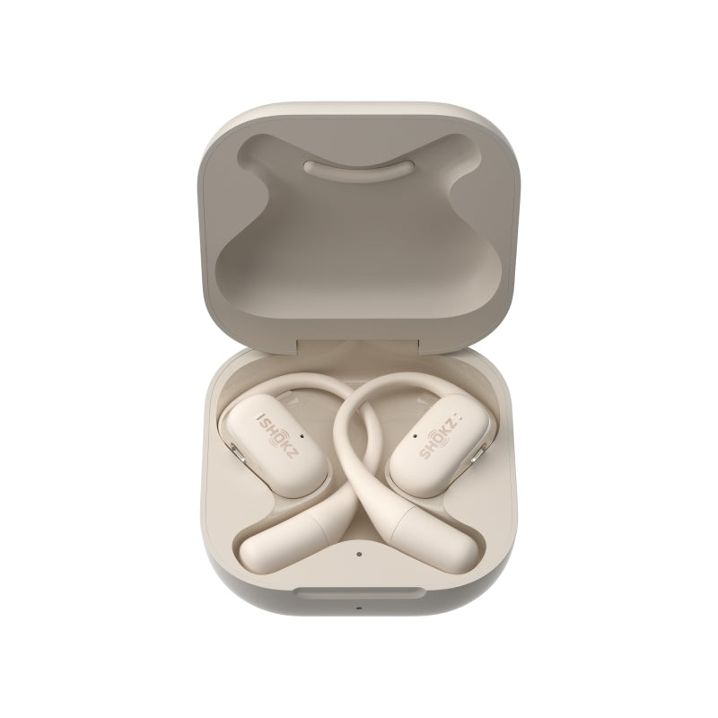 SHOKZ OpenFit Open Ear True Wireless Bone Conduction Earbuds - Beige - Soundz Store AUSTRALIA