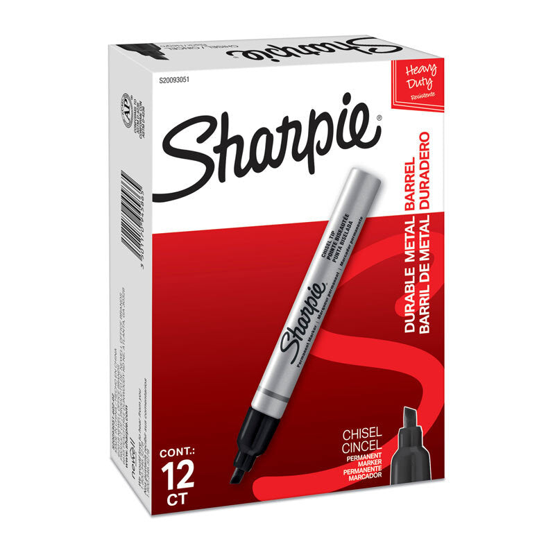 SH Metl PermMarker CT Blk Pk12