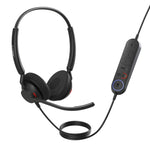 Jabra Engage 40 (Inline Link) MS Teams Dual USB-C/A Corded Headsets, Lightweight & sturdy, Double the mic, Busylight, Hearing Protection Audio Quality
