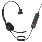 Jabra Engage 40 (Inline Link) UC Mono USB-C/A Corded Headsets, Lightweight & sturdy, Double the mic, Busylight, Hearing Protection Audio Quality