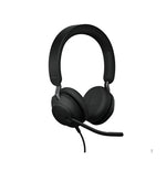 Jabra Evolve2 40 SE Wired USB-CA UC Stereo Headset, 360° BusyLight, Noise Isolationg Ear Cushions, 2Yr Warranty, Plug-and-play,3-Microphone Technology