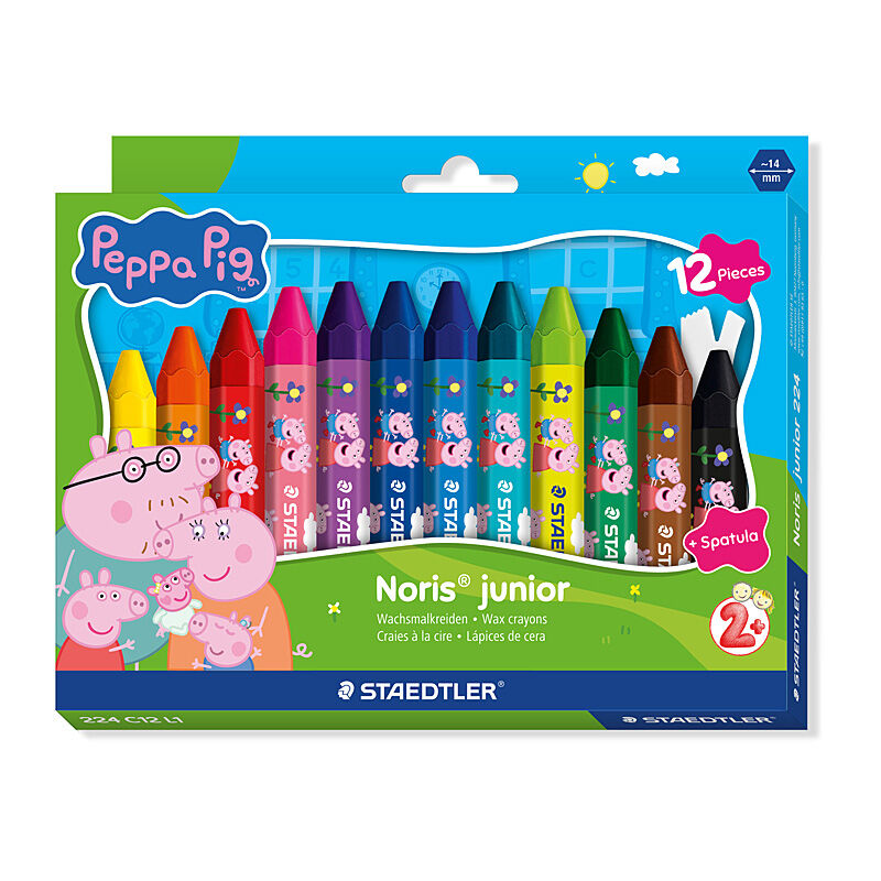 Staedtler 224 C12 L1 - ST Peppa Pig Crayons Pk12 Bx6