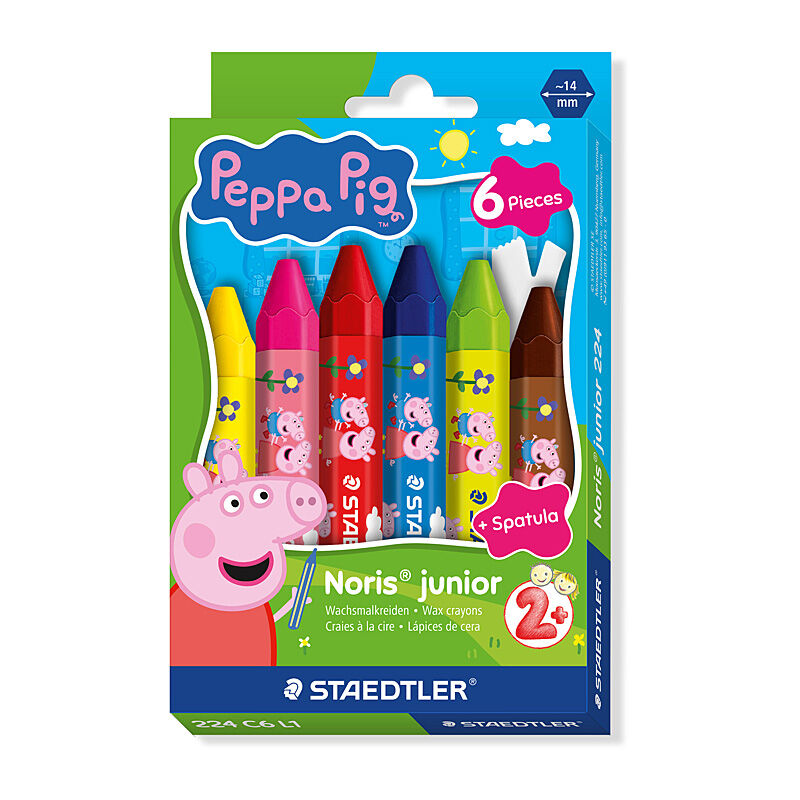 Staedtler 224 C6 L1 - ST Peppa Pig Crayons Pk6 Bx6