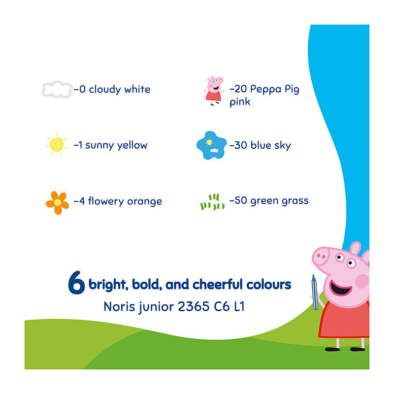 Staedtler 2365 C6 L1 - ST Peppa Pig SW Chalk Pk6 Bx10