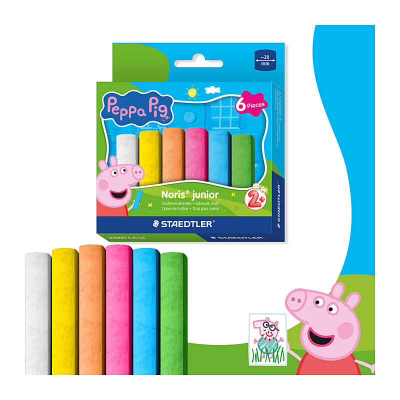Staedtler 2365 C6 L1 - ST Peppa Pig SW Chalk Pk6 Bx10