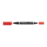 Staedtler 348-2 - Staed Lumo Perm Duo Red Bx10