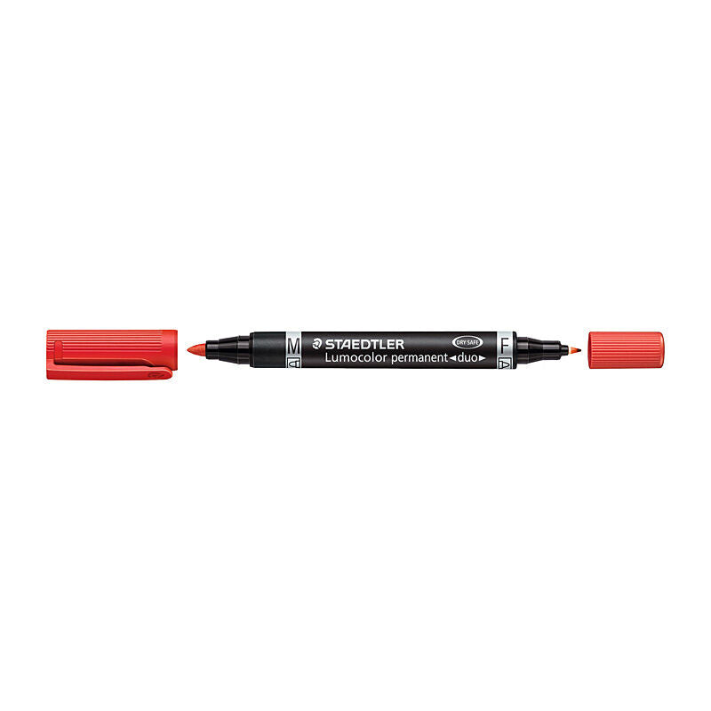 Staedtler 348-2 - Staed Lumo Perm Duo Red Bx10