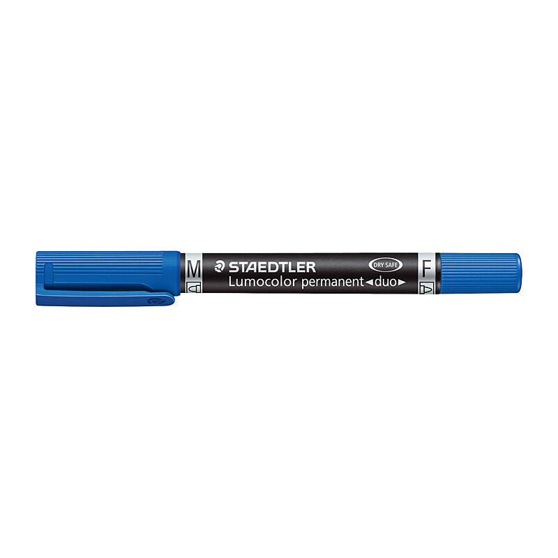 Staedtler 348-3 - Staed Lumo Perm Duo Blue Bx10