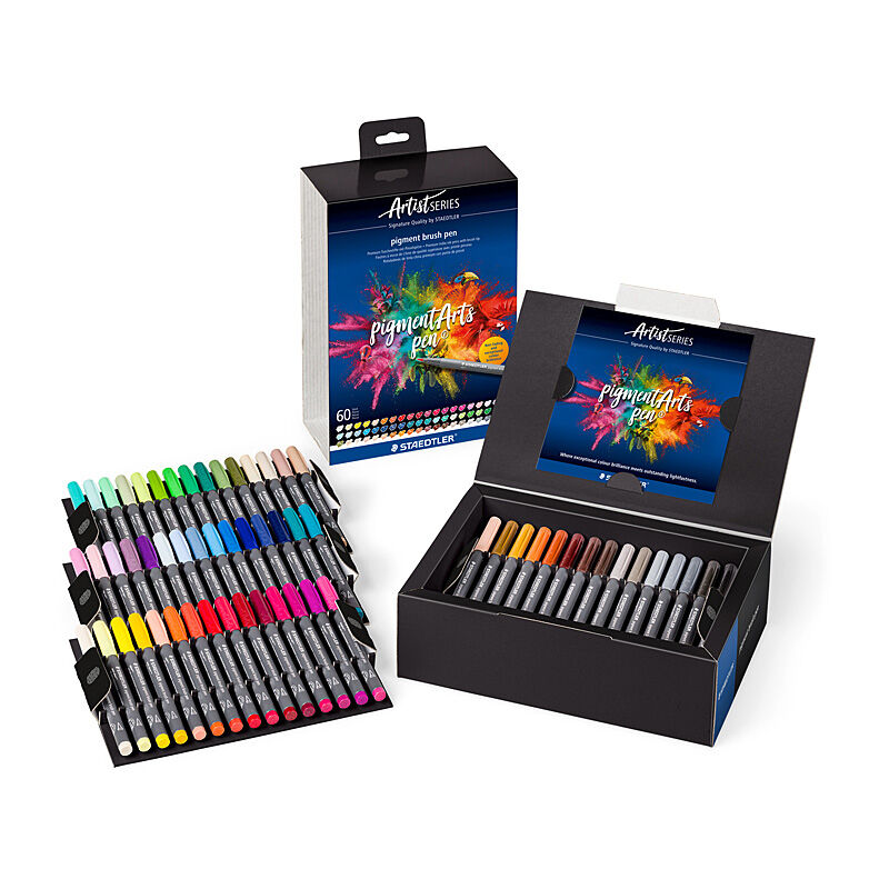 Staedtler 371 C60 - ST Pigment Brush Pen 371 Pk60