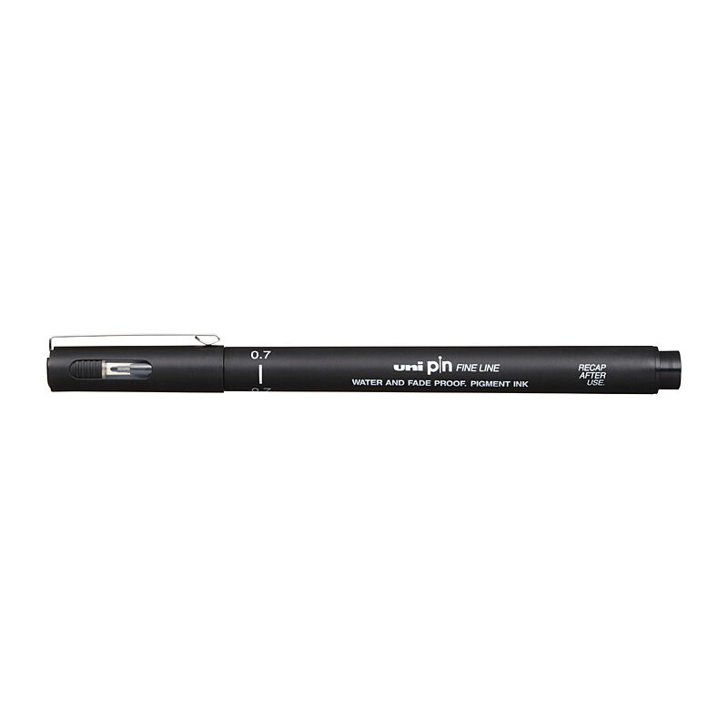 uni Pin FineLiner 0.7 Blk Bx12