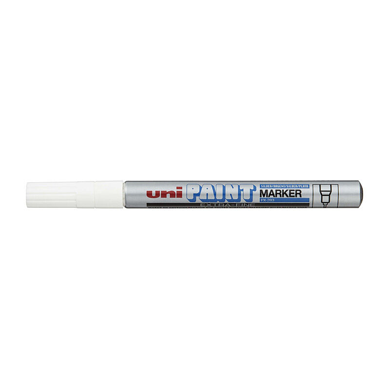 uni Paint Marker Extra Fine Silver Bx12