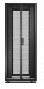 APC Easy Rack, 48U, Black, With Roof, Castors, Feet, 4 Brackets, and Side Panels, No Bottom, 2258H x 800W x 1200D mm