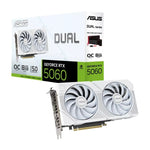 ASUS Dual GeForce RTX™ 5060 8GB- White OC Edition, GDDR7, NVIDIA®, 3840 CUDA Cores, 28Gbps, PCIe 5.0, HDMI 2.1b, DP 2.1b
