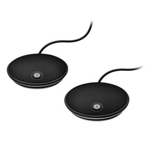 Logitech GROUP Expansion Microphones, 2× Mics included, Plug‑and‑Play, Superior Audio,