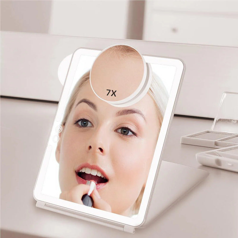 Wellcare Foldable Make-up Mirror with LED Lights