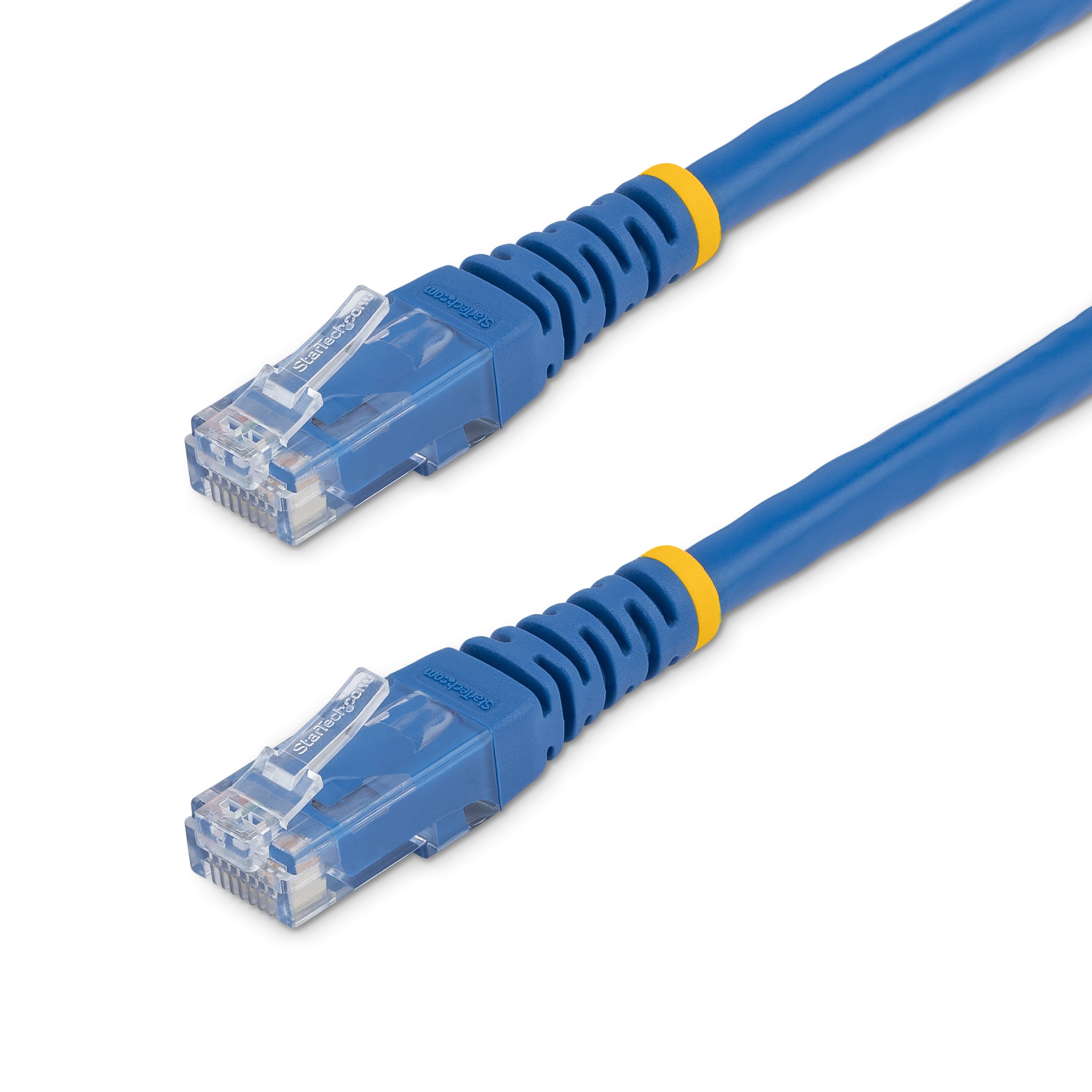 StarTech.com 3ft CAT6 Ethernet Cable - Blue CAT 6 Gigabit Ethernet Wire -650MHz 100W PoE RJ45 UTP Molded Network/Patch Cord w/Strain Relief/Fluke Tested/Wiring is UL Certified/TIA