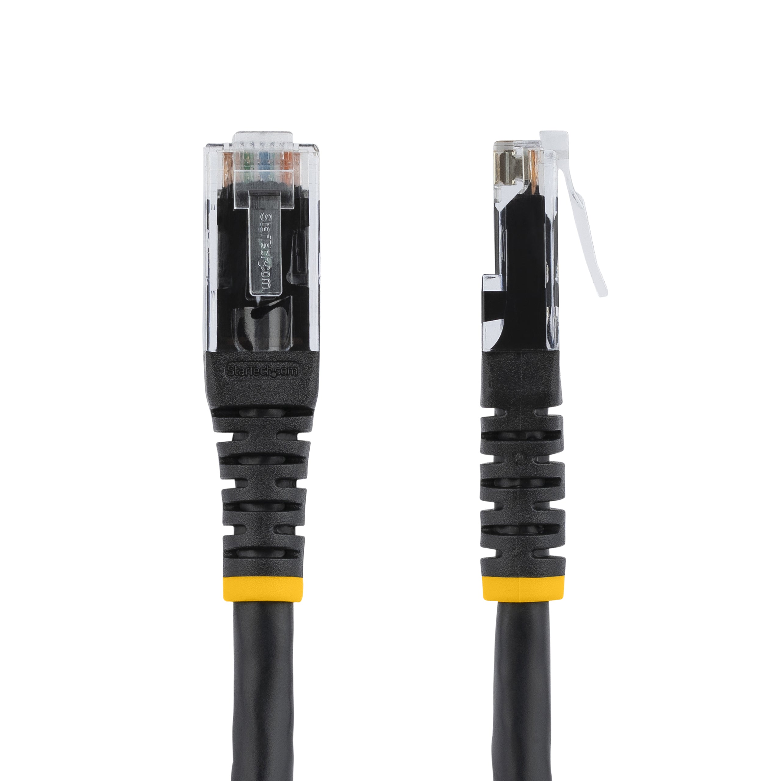 StarTech.com 10ft CAT6 Ethernet Cable - Black CAT 6 Gigabit Ethernet Wire -650MHz 100W PoE RJ45 UTP Molded Network/Patch Cord w/Strain Relief/Fluke Tested/Wiring is UL Certified/TIA