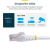 StarTech.com 2m Blue CAT8 Ethernet Cable, Snagless RJ45, 25G/40G, 2000MHz, 100W PoE++, S/FTP, 26AWG Pure Bare Copper Wire, LSZH, Shielded Network Patch Cord w/Strain Reliefs, Fluke Channel Tested