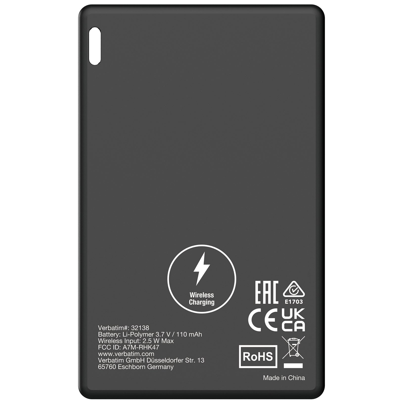 Verbatim My Finder Card Bluetooth Tracker 1 Pack - Black