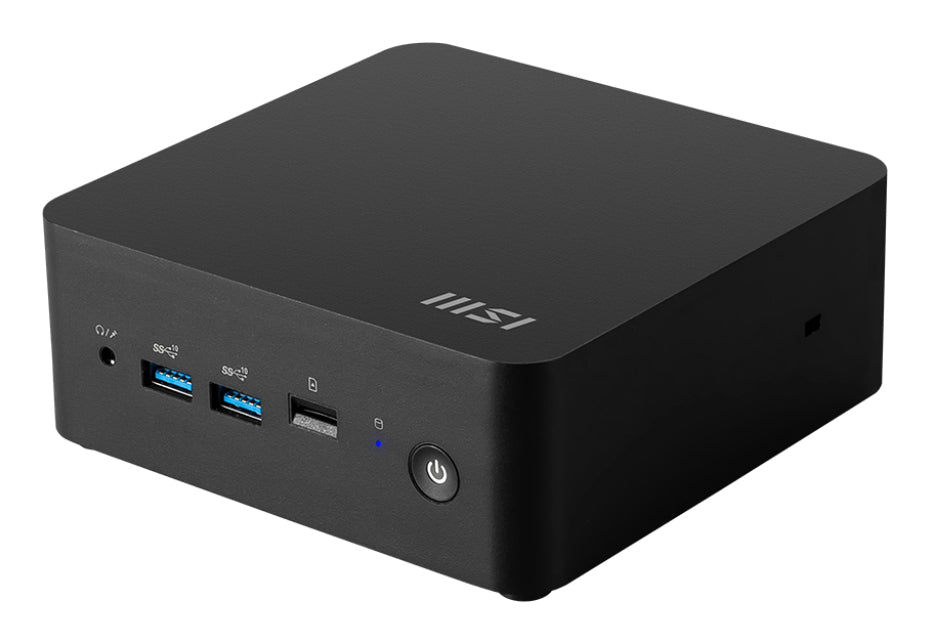CUBI NUC AI Black Barebone Core Ultra 7 155H - Up to DDR5 - dTPM - 2M.2 - 2HDMI - 2TBT - 2LAN - Wifi6E - Card Reader - Switch Cable - 3Y