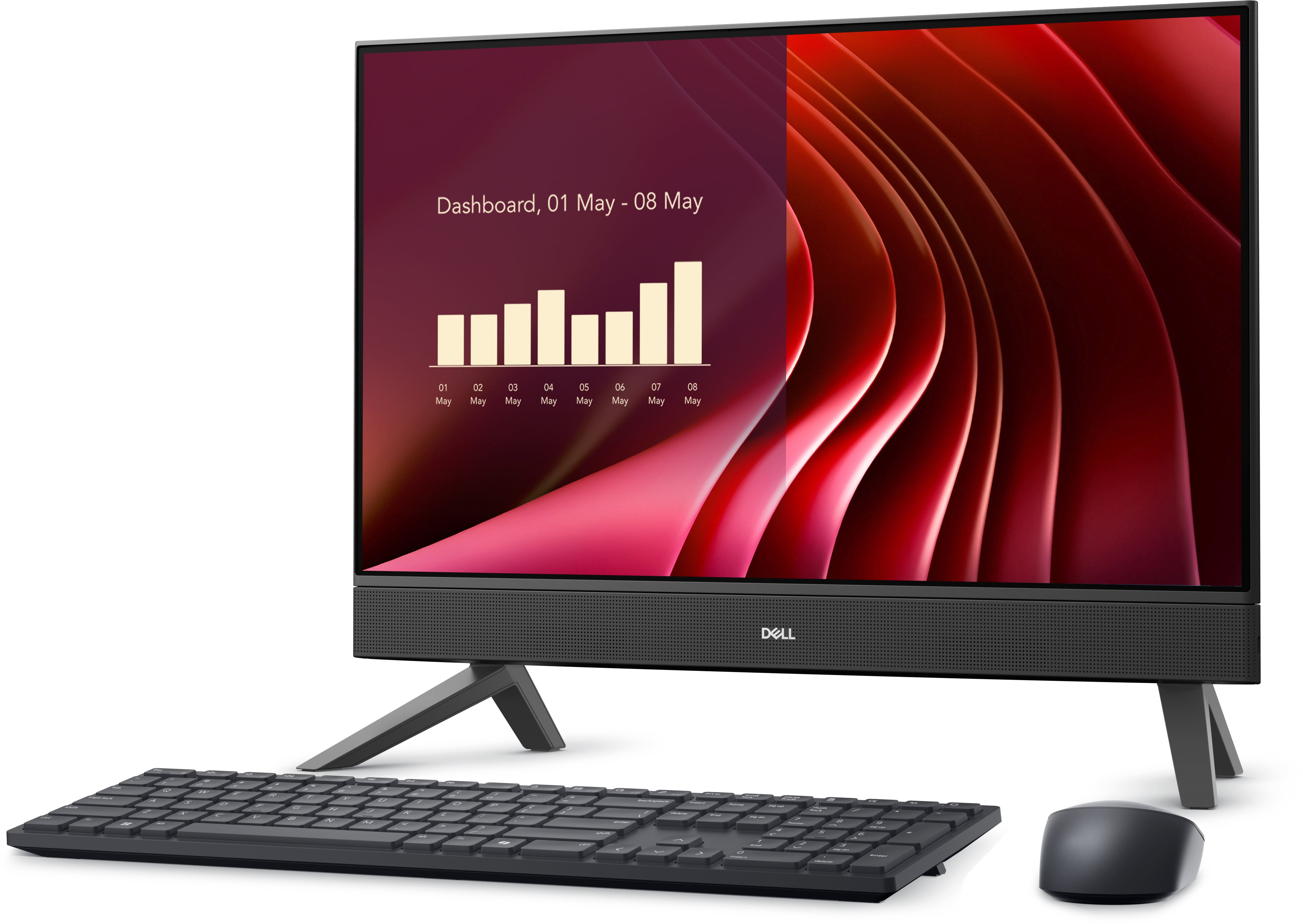 DELL EC24250 Intel® Core™ i5 i5-1334U 60.5 cm (23.8") 1920 x 1080 pixels All-in-One PC 16 GB DDR5-SDRAM 512 GB SSD Windows 11 Home Wi-Fi 6E (802.11ax) Grey