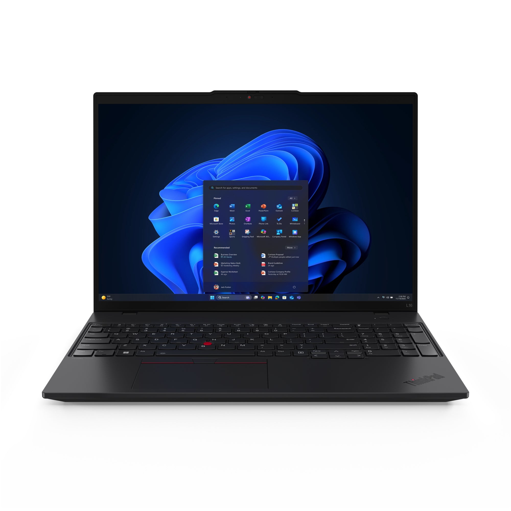 Lenovo ThinkPad L16 G2 U5-225U, 16" WUXGA, 512GB, 32GB, W11P(AI), 1YOS Intel Core Ultra 5 Laptop 40.6 cm (16") DDR5-SDRAM SSD Wi-Fi 6E (802.11ax) Windows 11 Pro Belgian Black