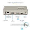 StarTech.com USB C Dock - USB-C to DisplayPort 4K 30Hz or VGA - 65W USB Power Delivery Charging - 4-Port USB 3.1 Gen 1 Hub - Universal USB-C Laptop Docking Station with Ethernet
