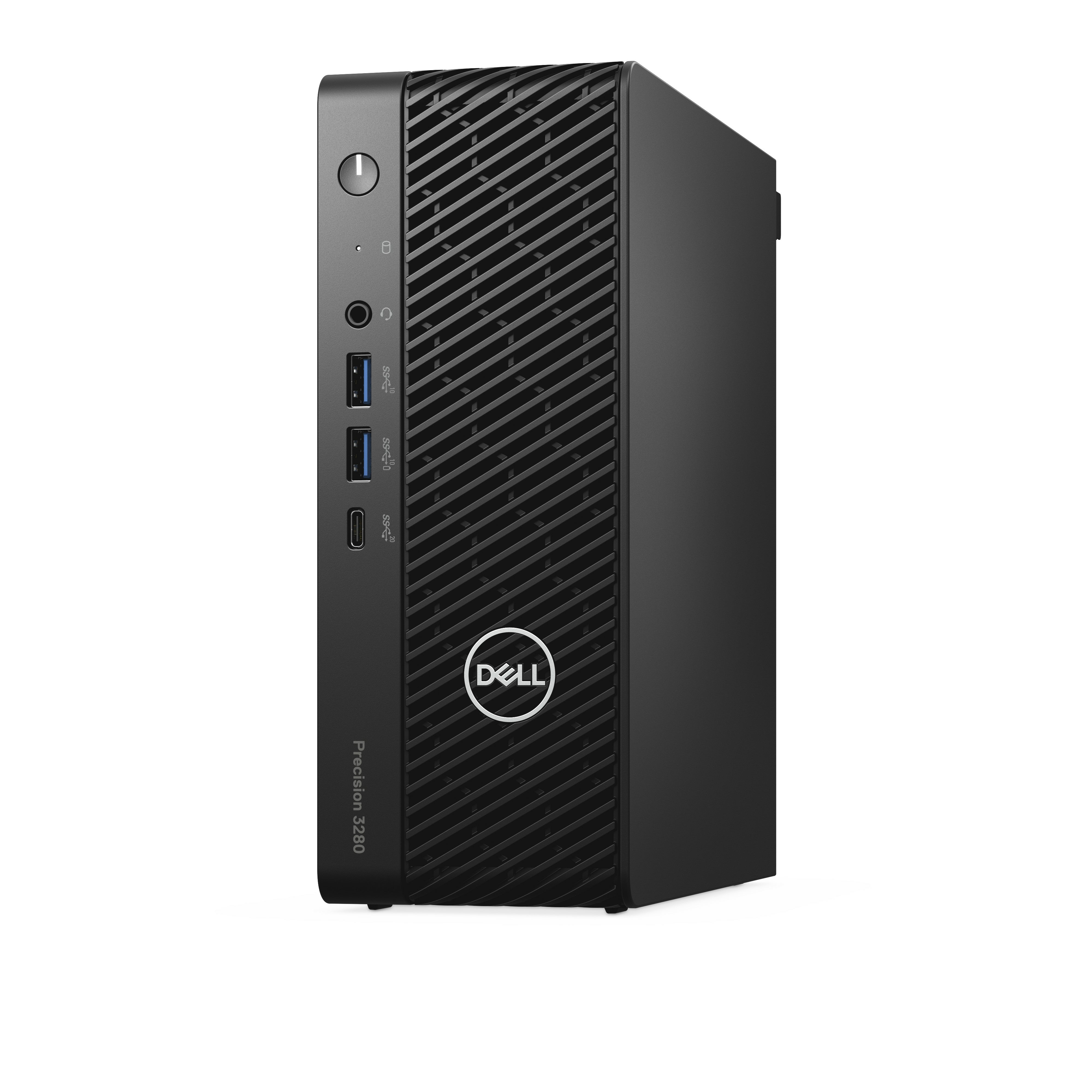 DELL Precision 3280 Intel® Core™ i7 i7-14700 16 GB DDR5-SDRAM 512 GB SSD NVIDIA T400 Windows 11 Pro CFF Workstation Black