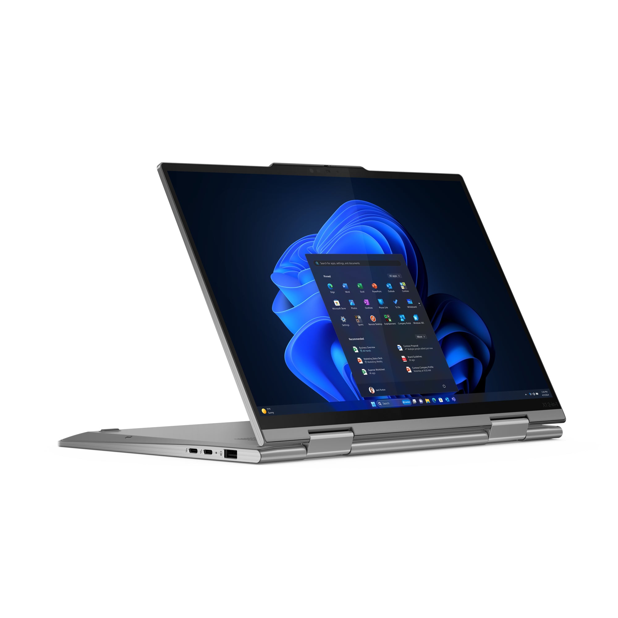 Lenovo ThinkPad X1 2-in-1 Gen 9 Intel Core Ultra 5 125U Hybrid (2-in-1) 35.6 cm (14") Touchscreen WUXGA 32 GB LPDDR5x-SDRAM 512 GB SSD Wi-Fi 6E (802.11ax) Windows 11 Pro Grey