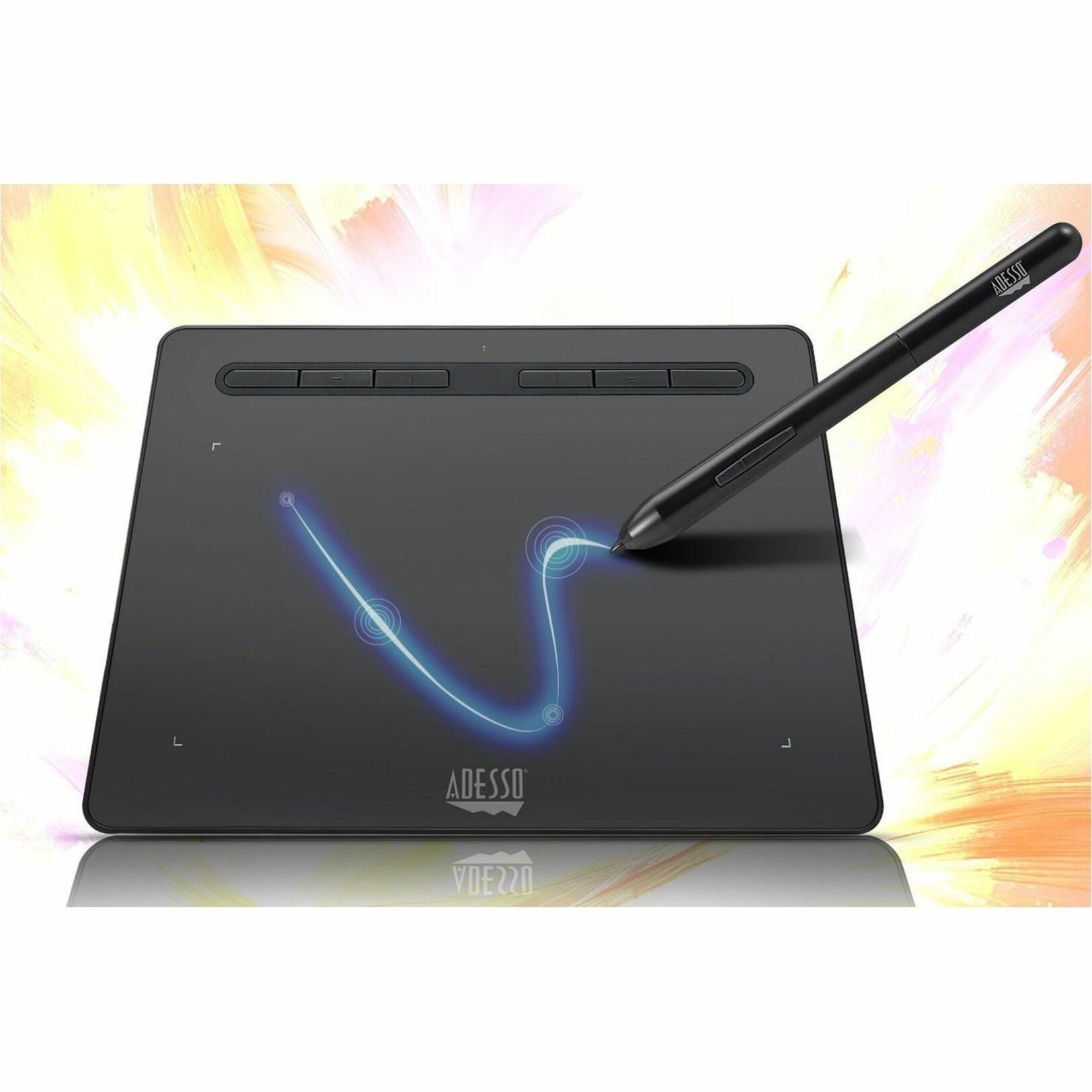 Adesso CyberTablet K8 Graphics Tablet - 5080 lpi - Cable - Black - Soundz Store AUSTRALIA