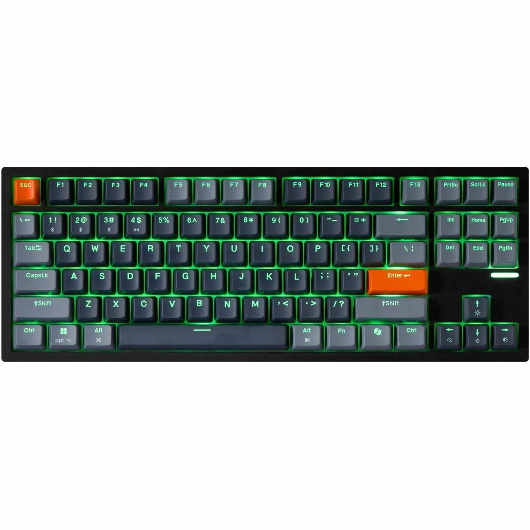 Adesso EasyTouch 1100 Keyboard - Wired/Wireless Connectivity - USB Interface - RGB LED - English (US) - Grey - Soundz Store AUSTRALIA